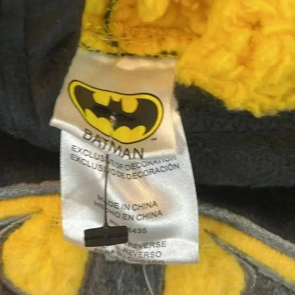Kids Batman Hoodie Fleece Lined With Bat Ears on Hood Kids - Picture 5 of 7